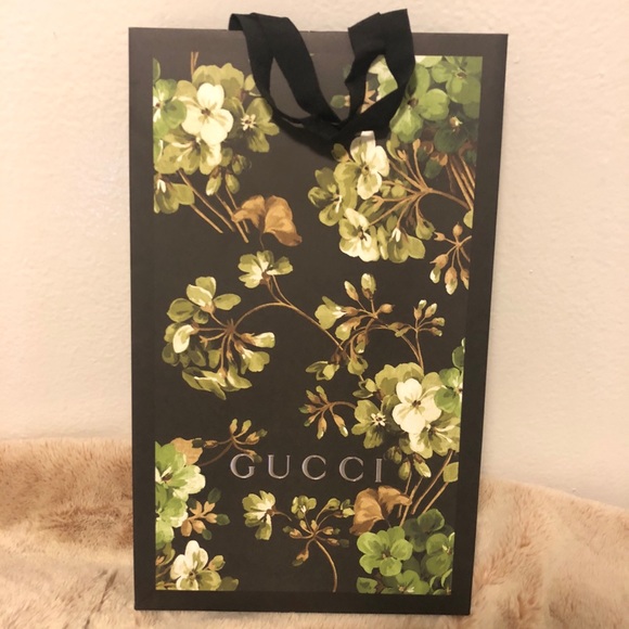 gucci brown paper bag